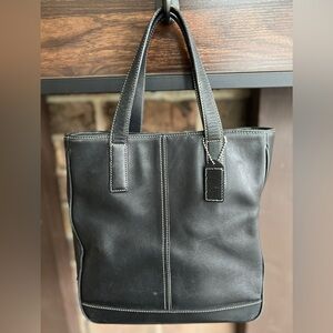 Vintage Black Coach Hamptons Tote No. 7787